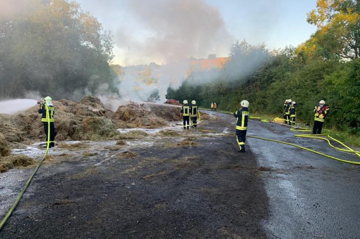 Einsatz Nr.: 42/2020 – Unterstützung der Feuerwehr Laudenbach bei ausgedehntem Scheunenbrand