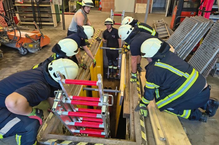 Übungsdienst Technische Hilfeleistung Bau 